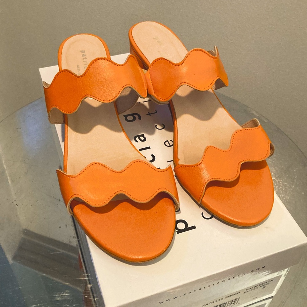 Patricia Green Palm Beach Block Heel size 8 shoes
